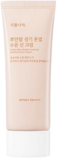 식물나라 뽀얀쌀 보라 톤업 수분 선크림, 1개, 100ml