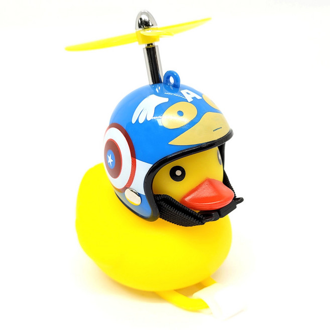 머스트해브템 LED 러버덕 라이트 자전거 오토바이 킥보드 필수품, 1개, 옐로