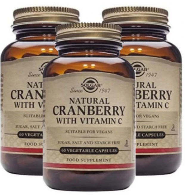 솔가 내추럴 크랜베리 비타민 C 포함 베지터블 캡슐, 60정, 3개 - 쿠팡