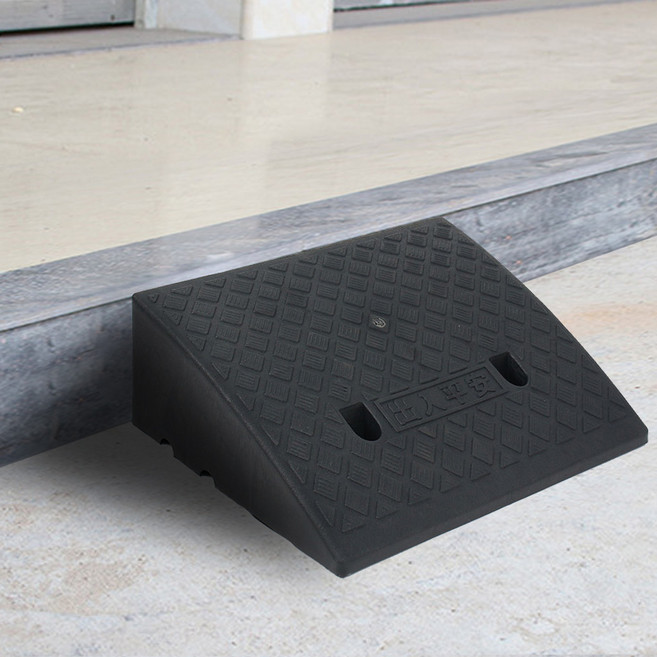 이지와이드 계단 문턱 휠체어 진입판(50x40x17cm) (블랙), 1개, 블랙