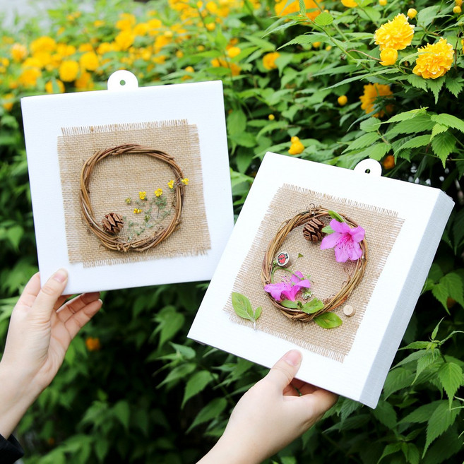 아트랄라 꽃과 열매가 있는 입체액자(4개) 페이퍼 액자 만들기 종이, 단품