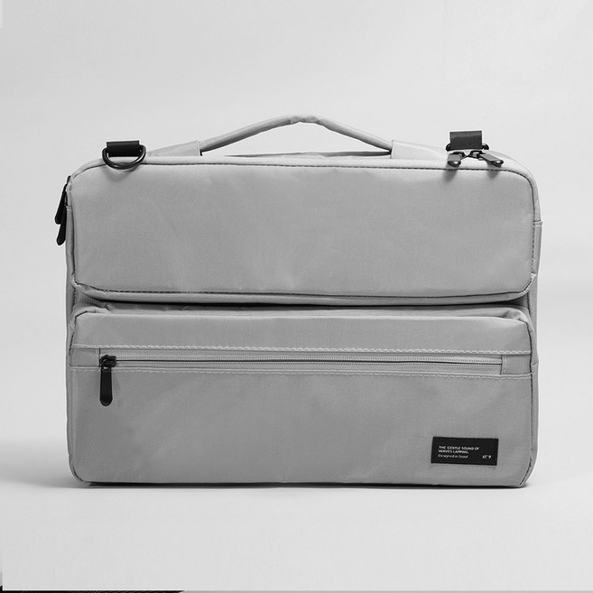 에디트 포켓 노트북파우치 가방 13인치 15인치 맥북16인치 그램17인치 STB110, 그레이, 1개