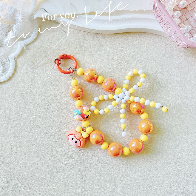 아이실린 다양한 스마트폰 손목 스트랩 투명 하트 키링 (34종), 1개, A-25