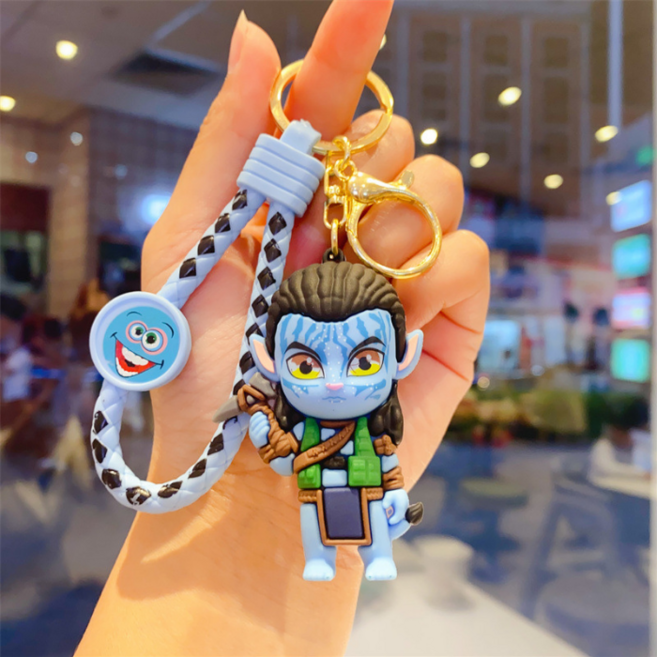 [루카탄] 귀여운 아바타 피규어 키링, 1개, 남