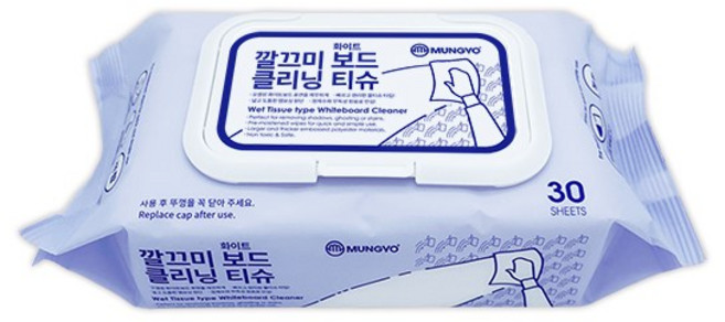 문교그룹]깔끄미 화이트보드 클리닝 티슈(보드크리너)5개입