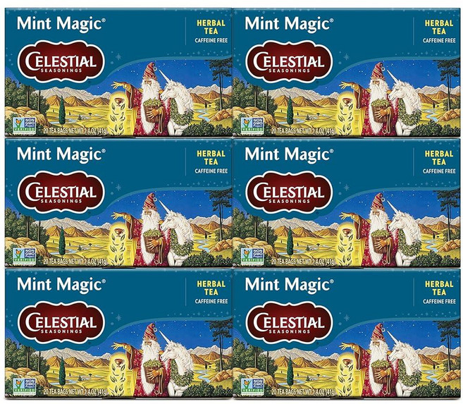 Celestial Seasonings 허브 티 버라이어티 팩 루이보스가 함유된 허브 티 세트 블루베리 텐션 테이머 체리 베리 벵골 스파이스 레몬 진저 티 카페인 프