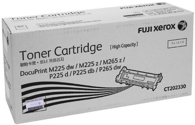 FUJI XEROX CT202330 高容量碳粉匣 適用 DocuPrint P225d M225dw M225z M265z P225db P265dw 系列, 1個, 黑色