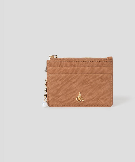 [빈폴ACC](BE57A4M05C)루시 지퍼 카드지갑 - 브릭