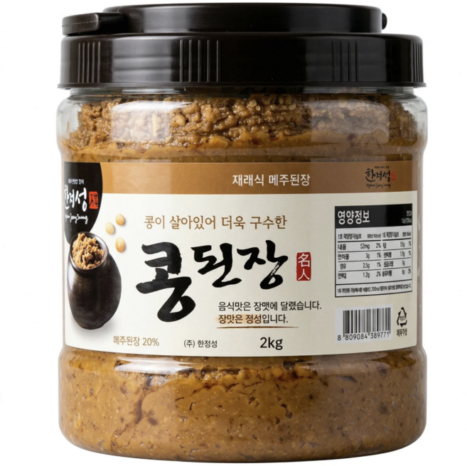 시골집밥 된장찌개의 맛 한정성 콩된장 (메주된장 20% 함유), 6개, 2kg