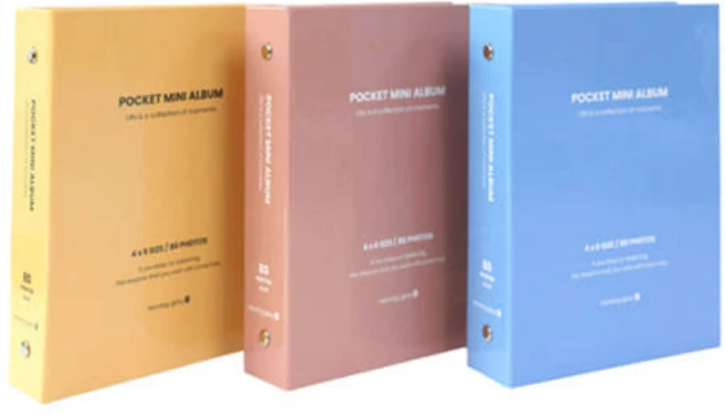 모닝글로리 6000 미니 포켓 앨범(4X6), 1단80매 랜덤색상 2개 - 쿠팡