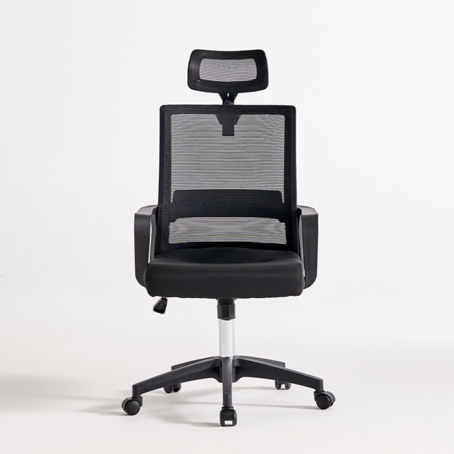 컴포트 책상의자 공부 학생 사무용 사무실 메쉬 컴퓨터의자, 블랙