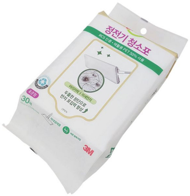 사안 정전기 청소포 30p 거실청소 청소포걸레 바닥청소포, 1개