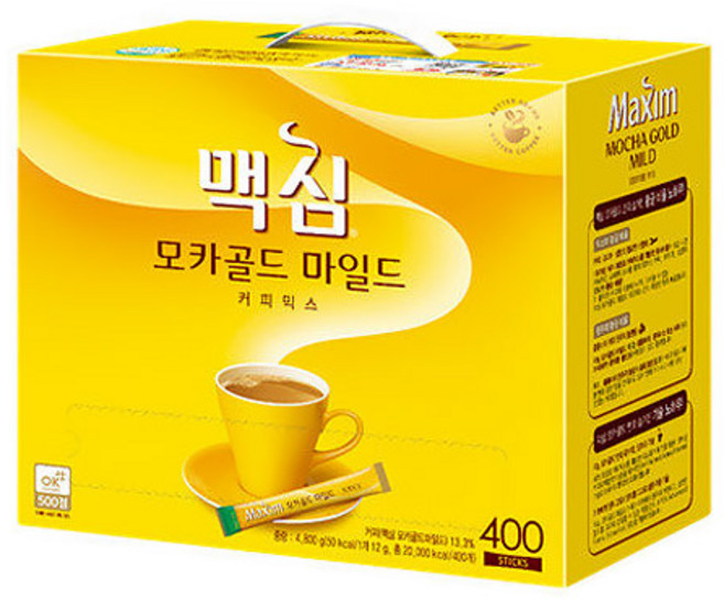 맥심 모카골드 마일드 커피믹스, 12g, 100개입, 4박스