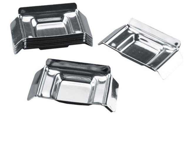 10PC 실험실 도구 스테인레스 스틸 샘플 EMBEDDING 상자 하단 금형 파라핀 실험 화학 장비, 15x15x9mm