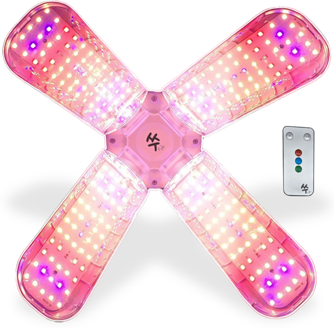 타이머등 쑤우기 식물등 LED 날개 식물생장등 성장조명, 전구색, 1개