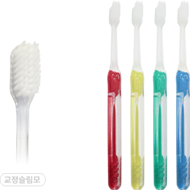 아미덴 치과칫솔 12개 보급형 치아교정 미세모 교정용 부드러운 치과전용 이중모 치솔 치과용 광폭 대왕 잇몸 프라임 교정슬림모, 12개입, 1개