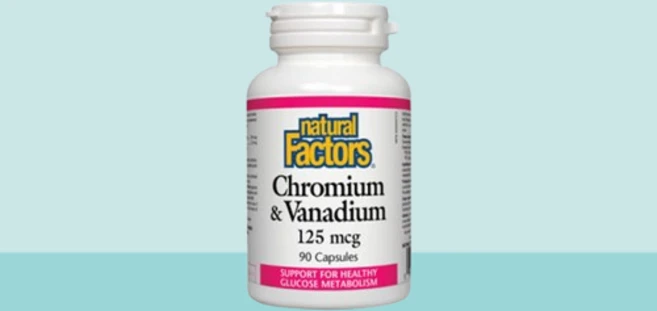 내추럴팩터스 크로뮴&바나듐 125mcg 90정 Natural Factors Chromium & Vanadium, 기본옵션, 1개 - 쿠팡