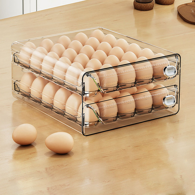 아워리빙 투명 서랍형 에그 계란 트레이