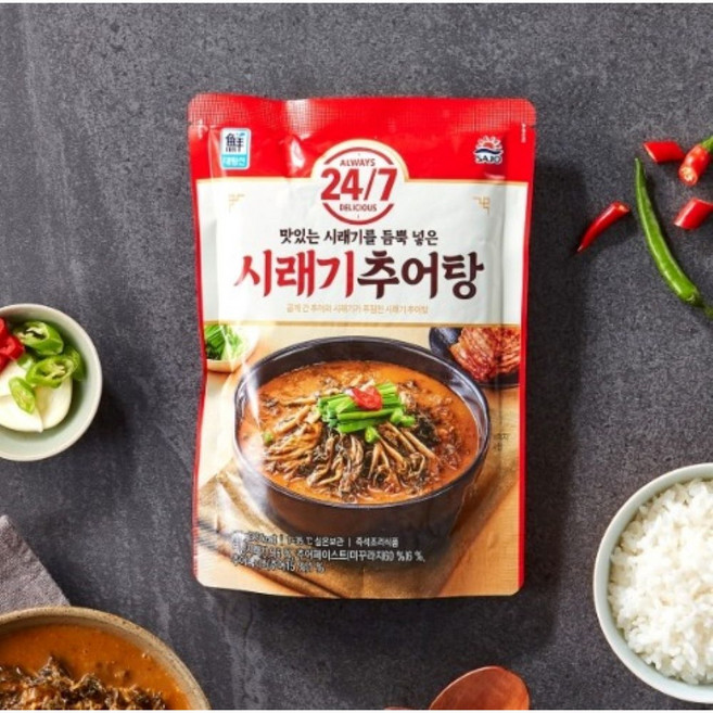 사조 해표 국내산 재료로 고운 보양식 시래기추어탕, 10개, 500g