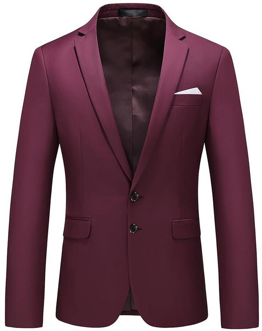 MOGU Men's Slim Fit Sport Coat Blazer Casual Formal Suit Jacket for Wedding Party Prom and Homecom