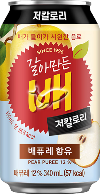 갈아만든배 저칼로리 340ml, 1개