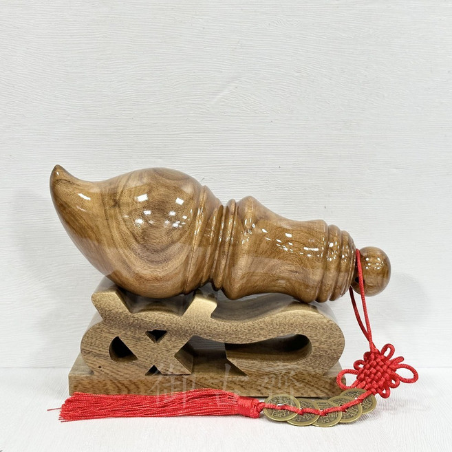 御古齋 樟木精雕文昌筆 風水擺件, 原木色, 1個, 原木色