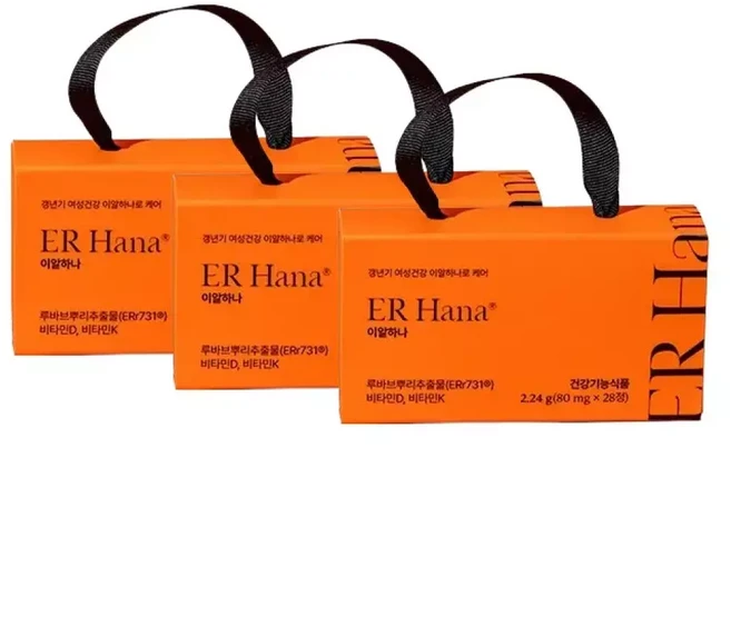 이알하나 ERr731 여성 영양제 80mg x 28정 3개, 1개