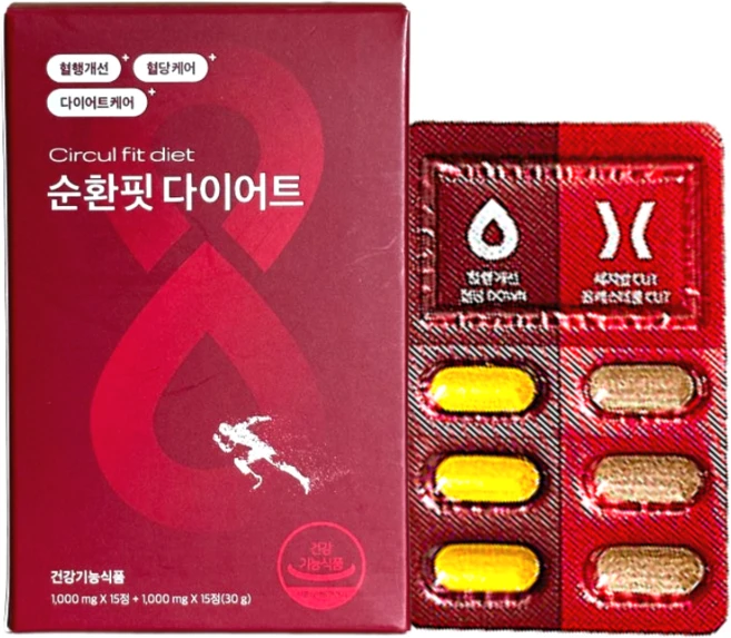 이츠스포츠 순환핏 혈당관리 혈행개선 혈액순환 보조제 15정+15정 - 쿠팡