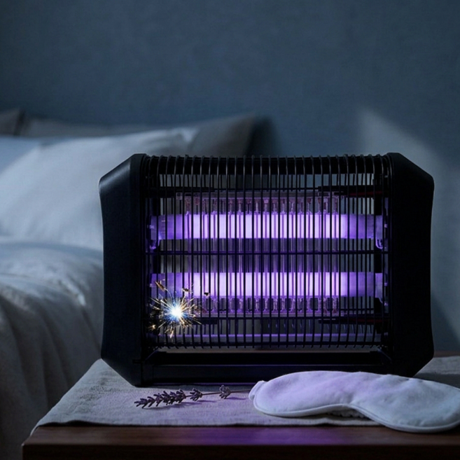 초강력 LED 전기 모기 퇴치기 포충기 업소용 가정용, ET-12WLED (소형)