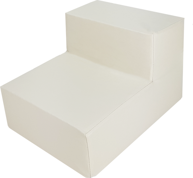 8DECO 강아지계단 애견계단 펫스텝 모음 1단2단3단4단 (커버+솜포함) ce4, 아이보리 방수, 1개