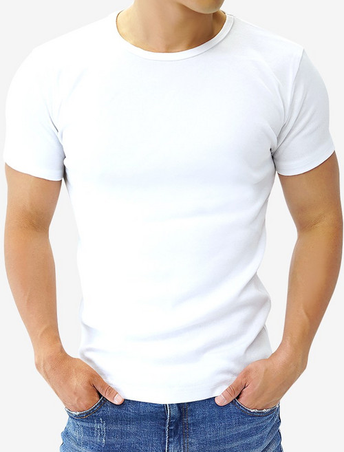 스타토리 짱짱한 머슬핏 반팔 남자 면 반팔티 스판 라운드 티셔츠 쫄티