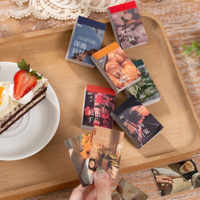 인스타 감성 일상 데일리 사진 다꾸 스티커북 6종 다이어리꾸미기, 2.크로와상 (ST-2453)