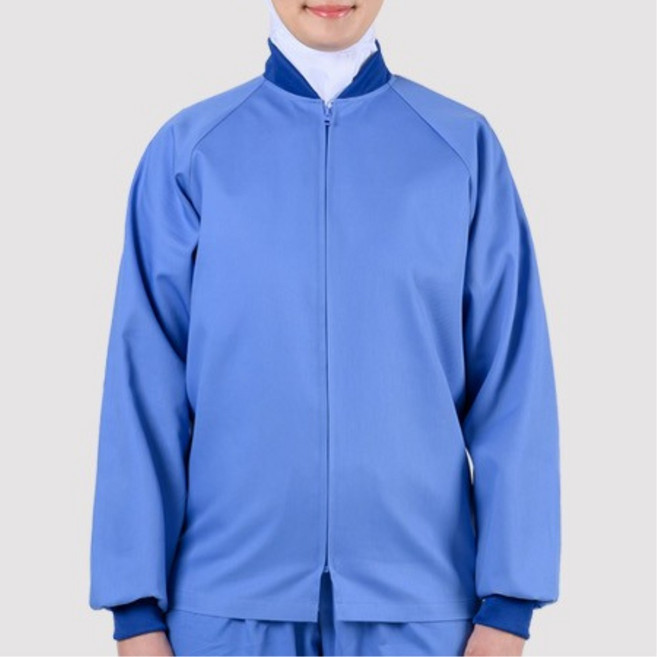 HACCP 육가공 식품공장 활동편한 가을 겨울 위생복 활동성 추천 제빵공장, M, 상의 블루