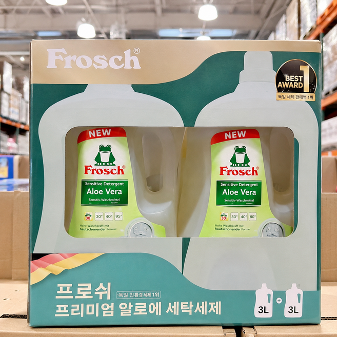 프로쉬 알로에베라세탁세제 3L X 2 FROSCH LAUNDRY DETERGENT