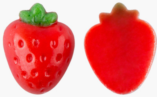 초콜릿 장식물 - 미니 딸기 (10개), 10개, 10g