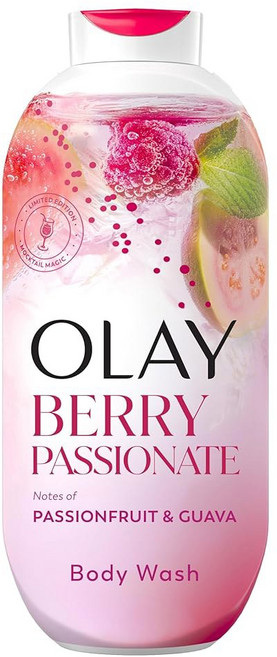 여성용 올레이 바디 워시 24/7 스킨 프레시 마이애미 모크테일 식물성 클렌저 B3 및 블렌드 모든, 2 Berry Passionate with Passio, 650ml