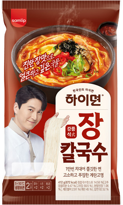 삼립 하이면 장칼국수 412G, 1개