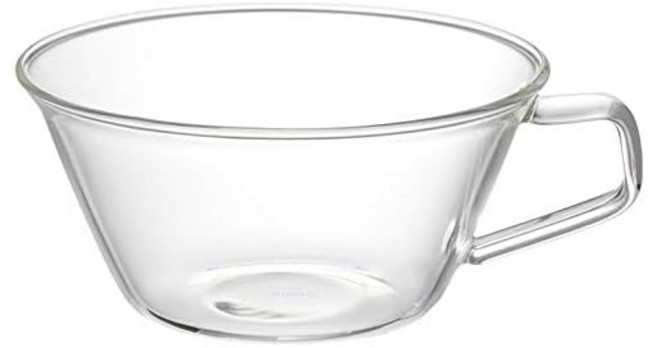 킨토 킨토 CAST 찻잔 220ml 내열유리 홍차 전자레인지 식기세척기 사용가능 8437, 1개