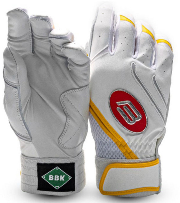 BBK BBK 2025년형 BG395-25 천연양피 배팅장갑 화이트옐로우, 1개