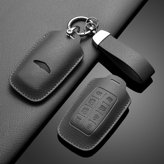 카로카 제네시스 호환 가죽 키케이스 G70 G80 G90 GV70 GV80, G-3, 그레이