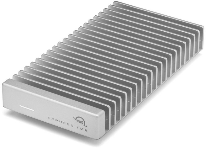 OWC Express 1M2 썬더볼트4 USB4 NVMe M.2 USB-C 외장SSD 외장하드 케이스 ALL 알루미늄 히트씽크, 1개