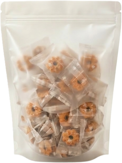 태국 파인애플잼쿠키 한입크키 약50개내외 개별포장 주전부리간식 수입과자, 1개, 400g