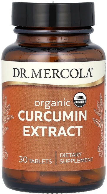Dr. Mercola 유기농 커큐민 추출물 30정 Mercola (닥터 머콜라), 30 개, 1개 - 쿠팡