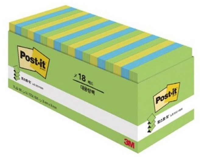 3M)포스트잇팝업리필(KR-330), KR330-18플로랄판타지/M328880