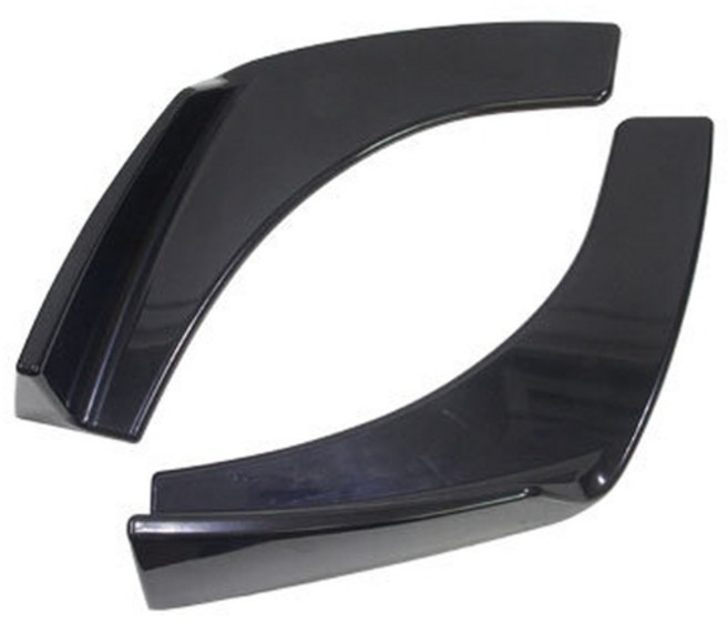 [주주파츠몰] 차량용 카본 프론트 앞범퍼 컵윙 에어댐 범퍼 립 가드 몰딩 카나드윙 호환 용품, 02. 블랙 컵윙 (2P)