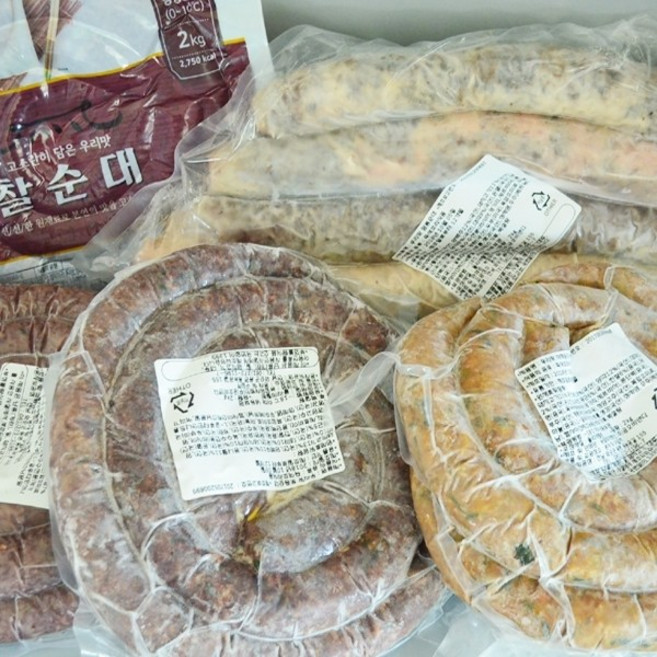 전라도 매콤한 찰순대 1kg, 전라도 매콥한 찰순대 1kg, 1개