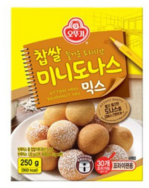 오뚜기 찹쌀미니도나스믹스, 250g, 1개
