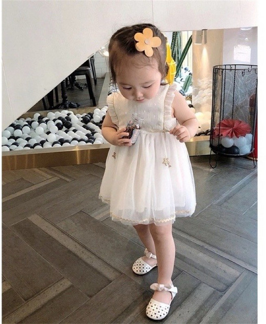 女童連身裙 公主小洋裝 夏季可愛裙子 週歲禮服 花童洋裝 婚紗拍照禮服