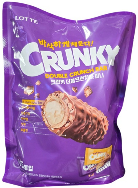 코스트코 롯데 크런키 더블크런치바 미니, 855g, 1개