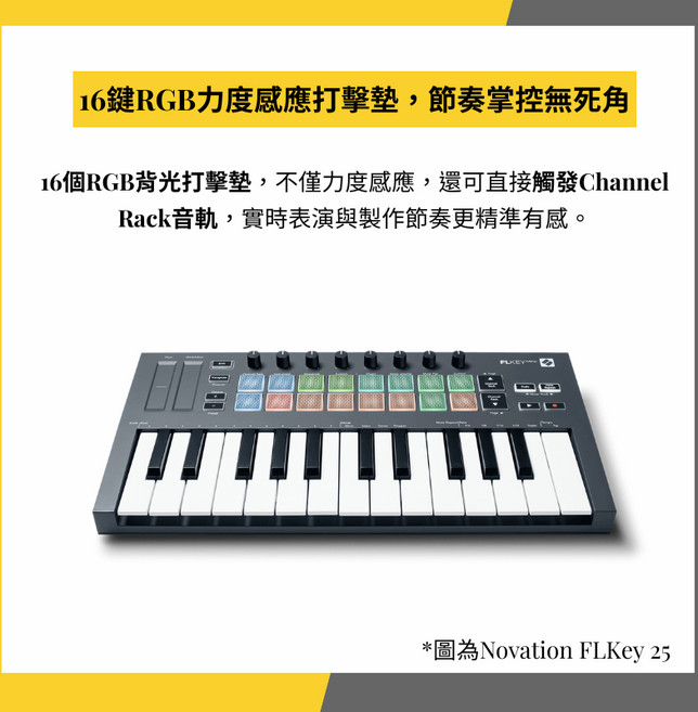 Novation FLKey 49 鍵 MIDI 主控鍵盤, FLkey 25, FLkey Mini